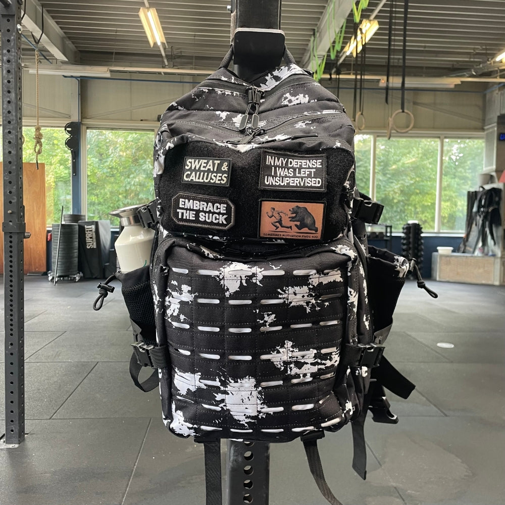 GYM BACKPACK - BLACK & WHITE