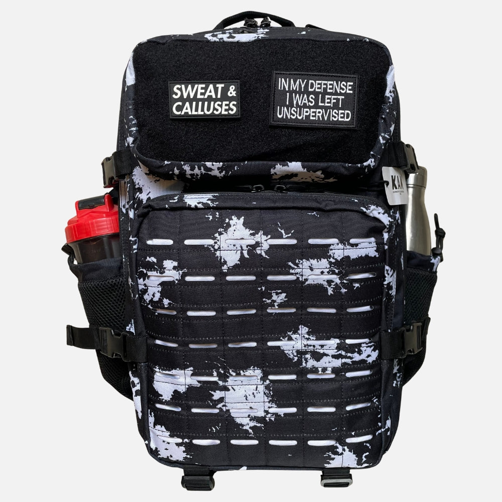 GYM BACKPACK - BLACK & WHITE